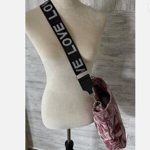 Koala Kanvas Pink Crushed Velvet Bag